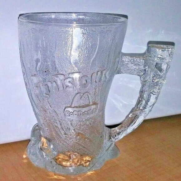 The Flintstone mug made in France mammoth mug MCDONALDS ROCDONALDS 1993 EUC - Picture 8 of 8